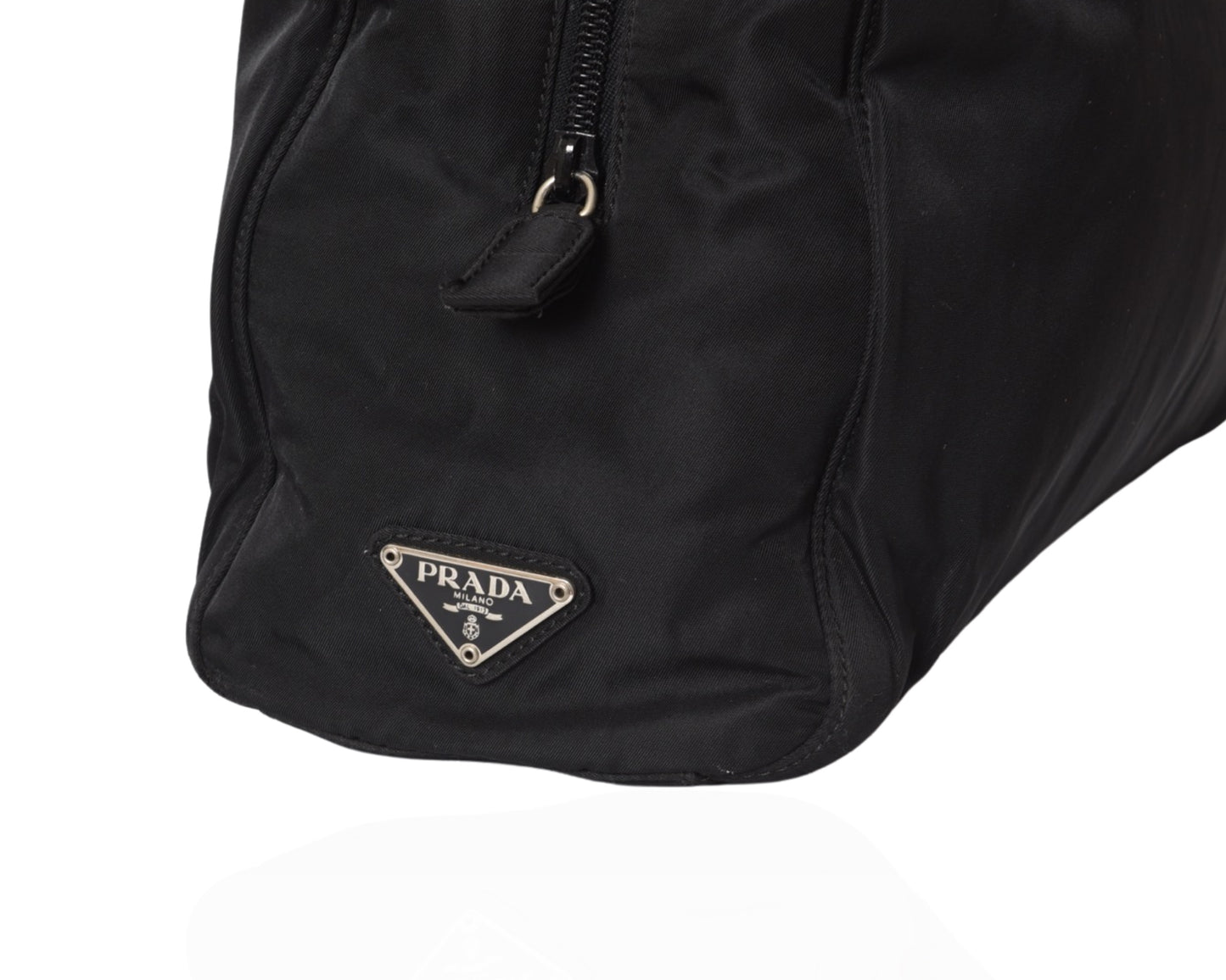 Prada Vintage Black Tessuto Nylon Bag Handbag