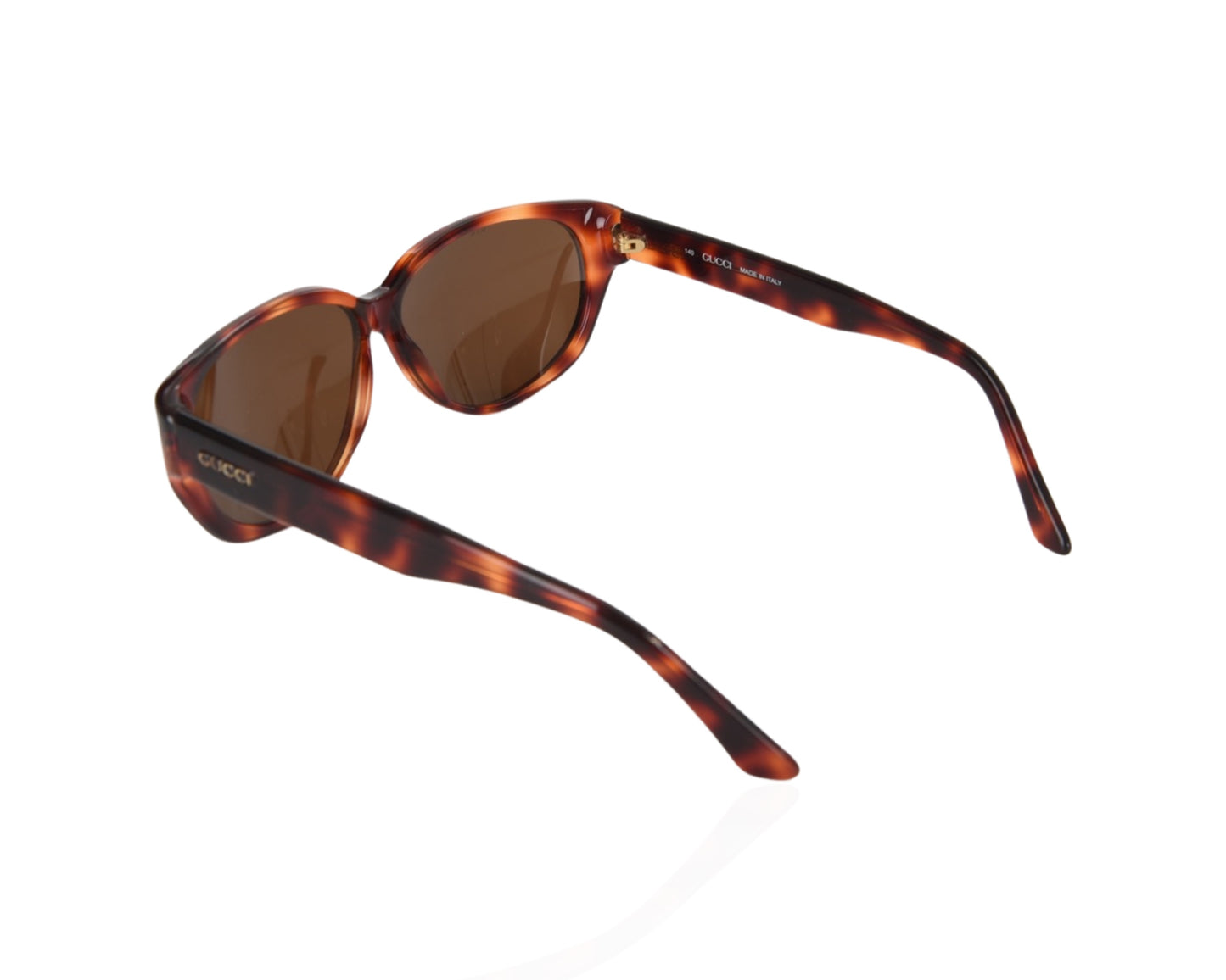 Gucci Havana Brown Tortoise Vintage Sunglasses