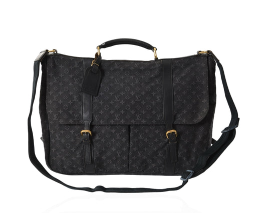 Louis Vuitton Monogram Mini Lin Denise Messenger Business Diaper Crossbody Shoulder Bag