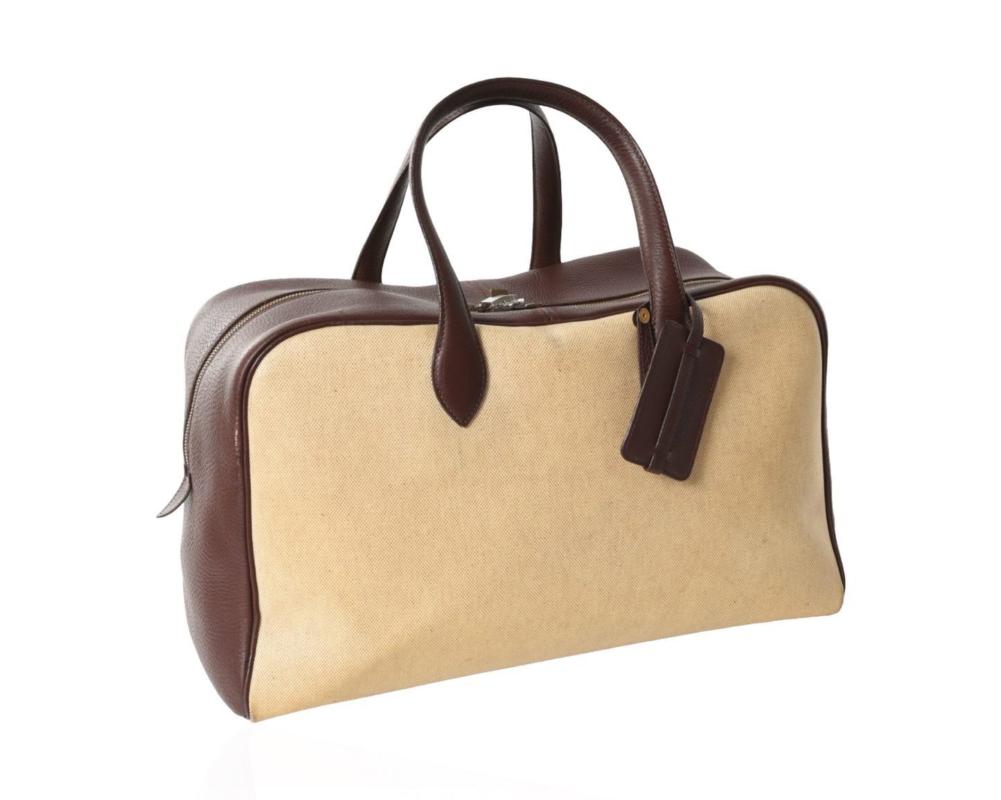Hermès Victoria 50 Boston Bag Tote Weekend Travel Leather Taurillon Clemence