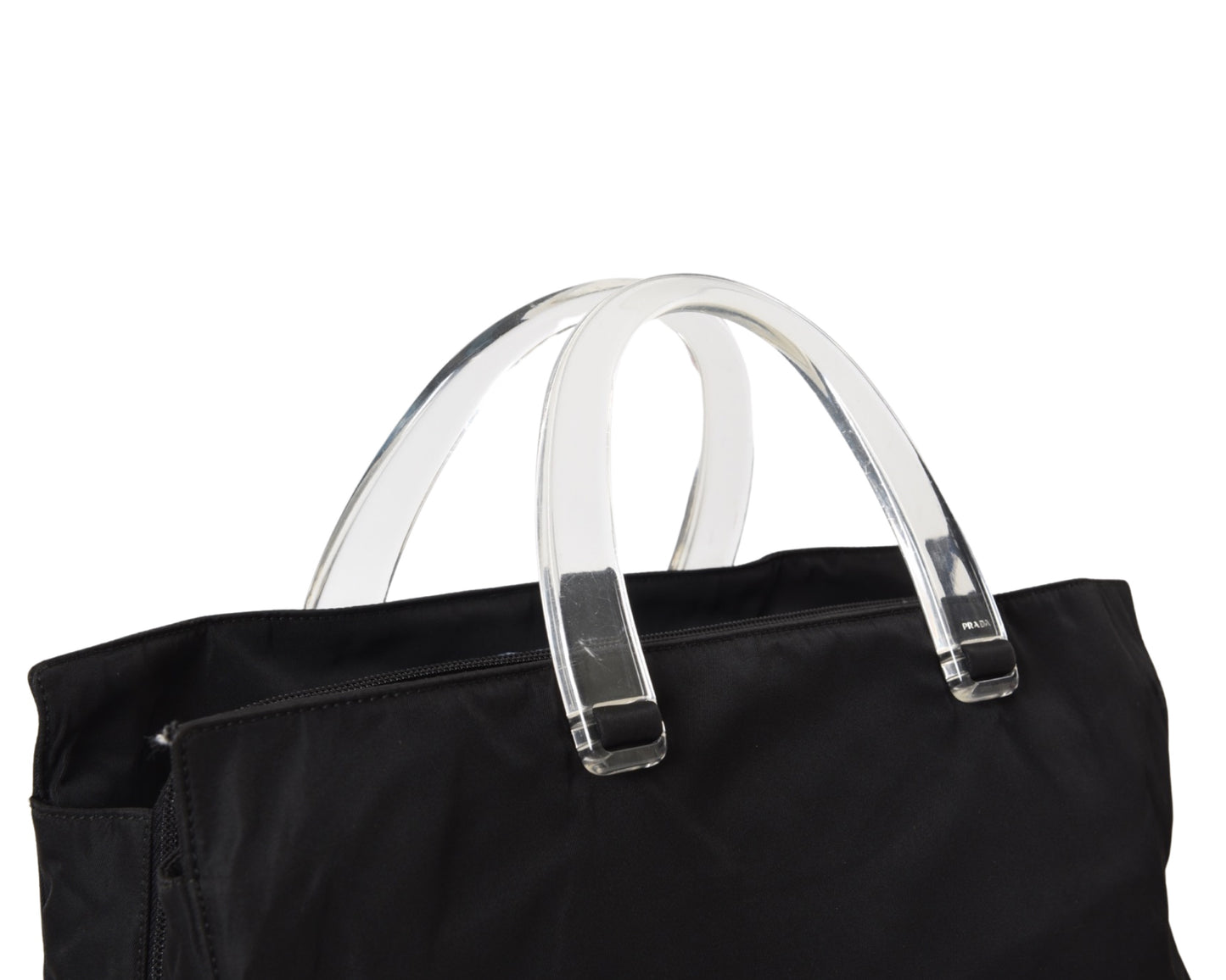 Prada Vintage Black Tessuto Nylon Bag Handbag