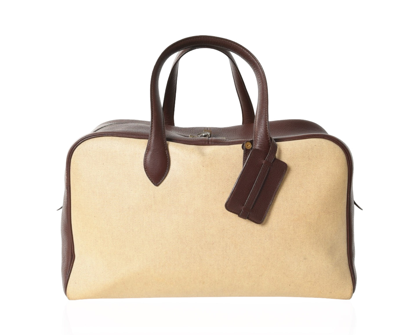 Hermès Victoria 50 Boston Bag Tote Weekend Travel Leather Taurillon Clemence