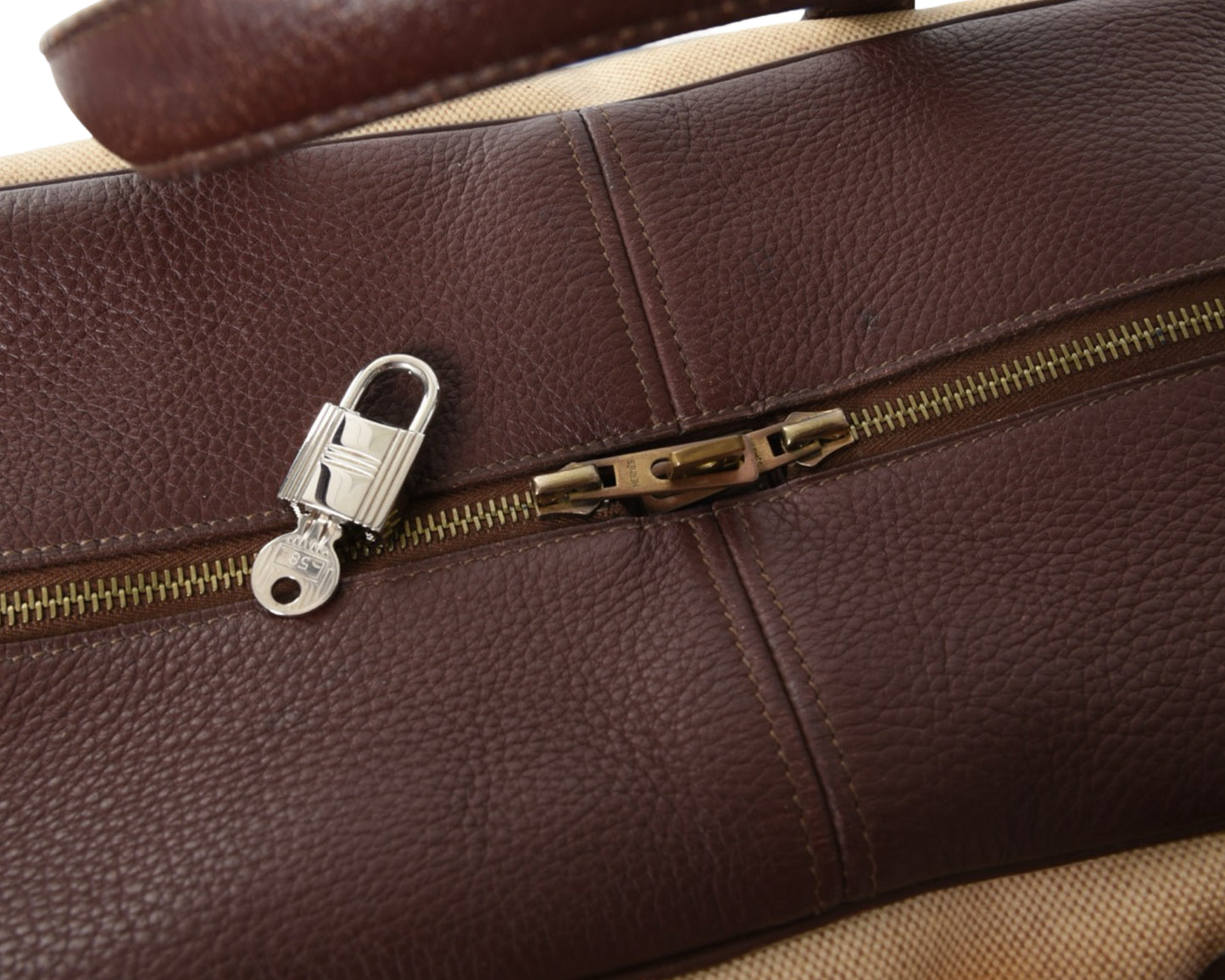 Hermès Victoria 50 Boston Bag Tote Weekend Travel Leather Taurillon Clemence