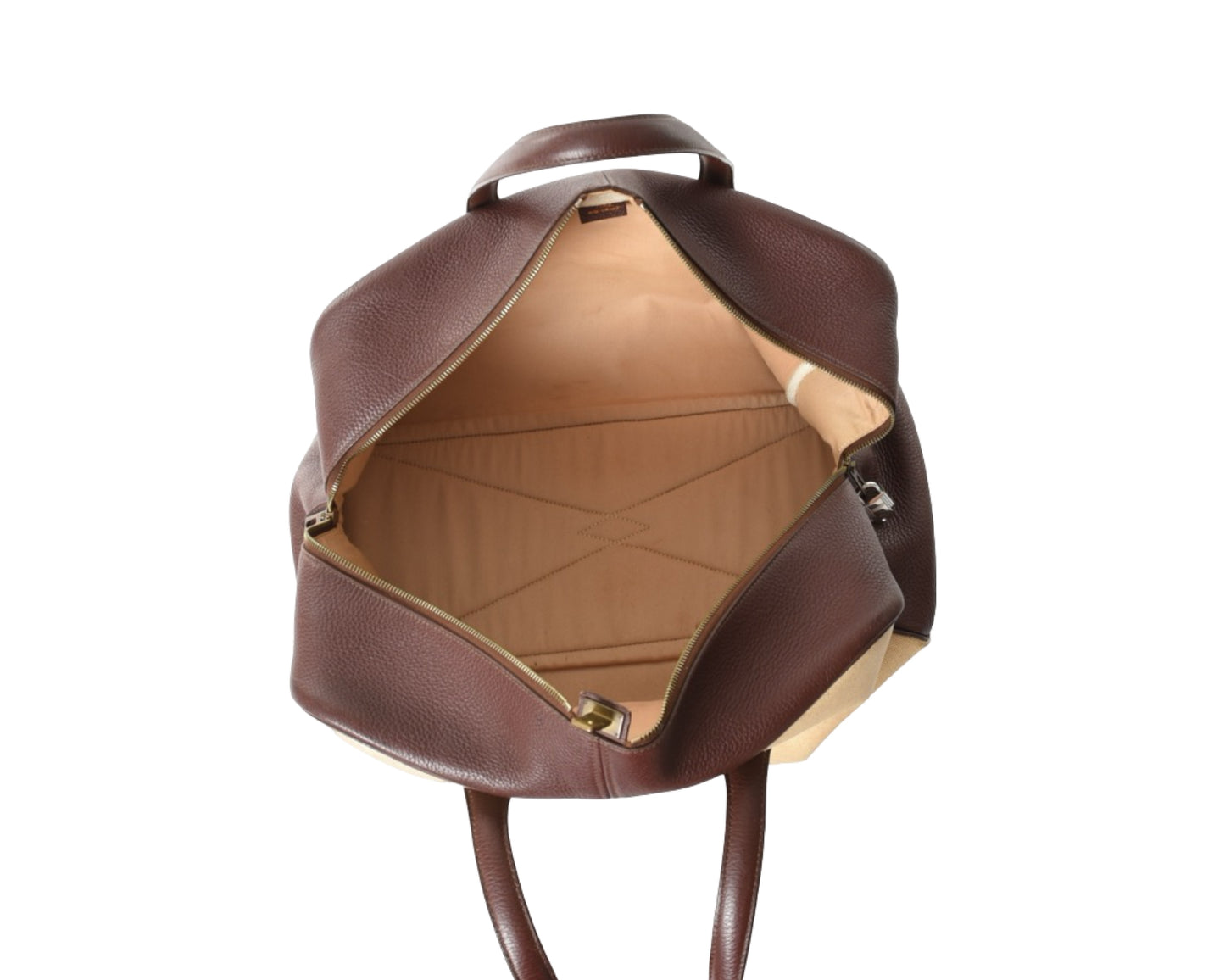 Hermès Victoria 50 Boston Bag Tote Weekend Travel Leather Taurillon Clemence