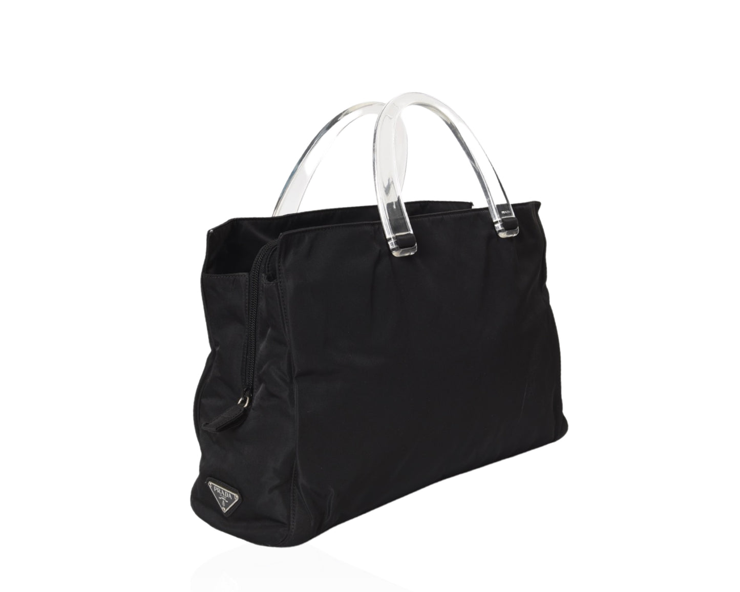 Prada Vintage Black Tessuto Nylon Bag Handbag