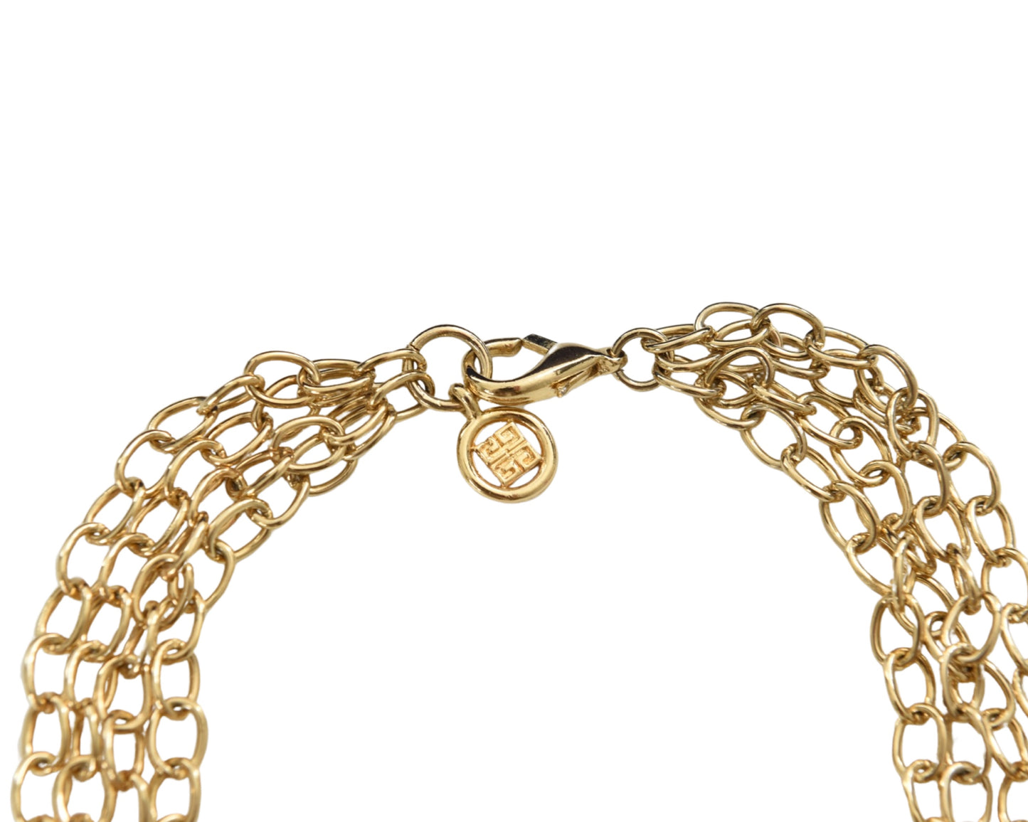 Givenchy Gold Metal Chain Necklace Vintage