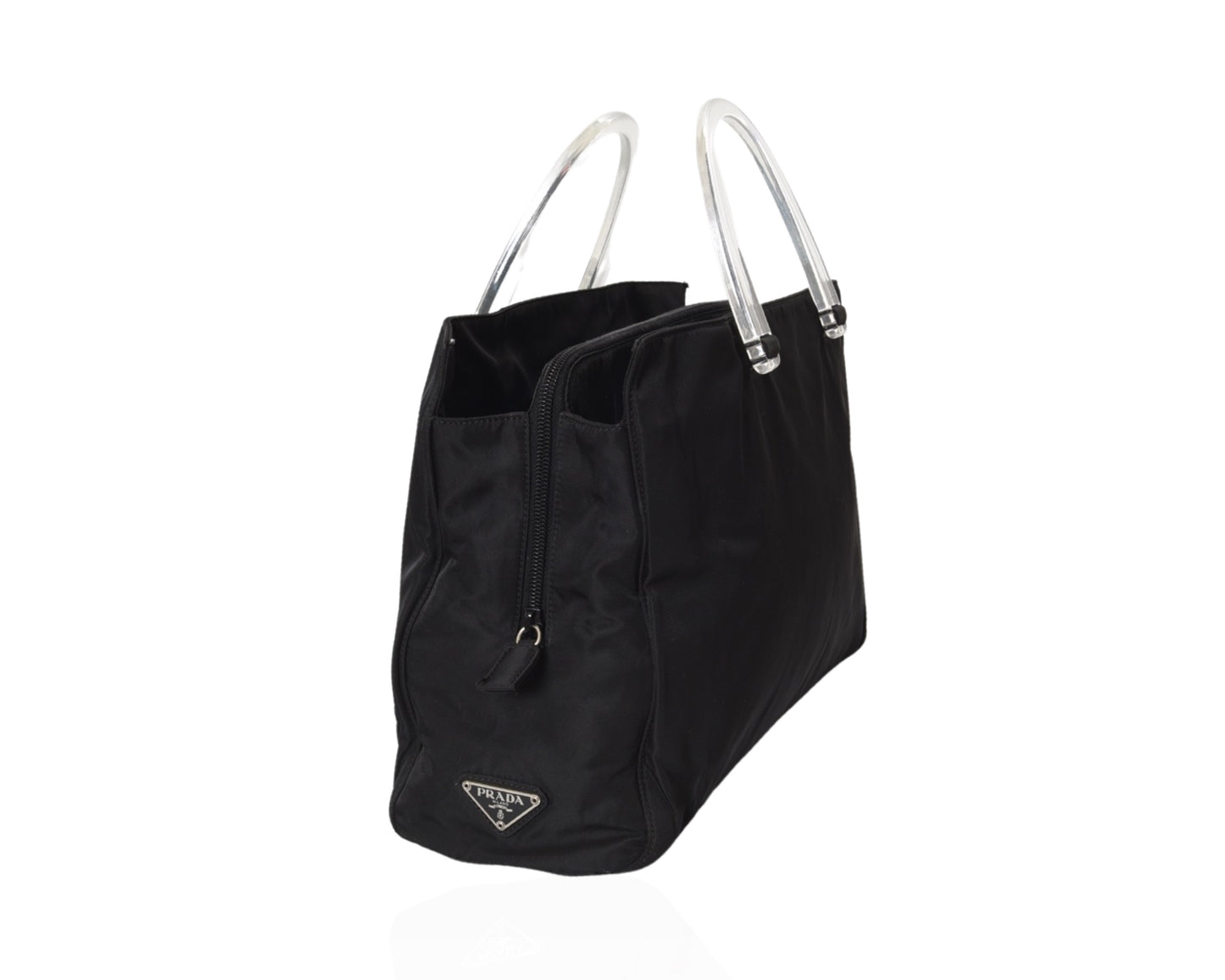 Prada Vintage Black Tessuto Nylon Bag Handbag