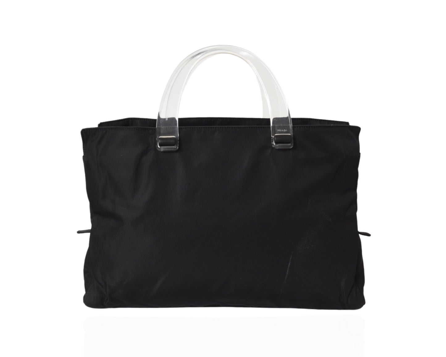 Prada Vintage Black Tessuto Nylon Bag Handbag