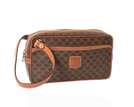 Celine Triomphe Clutch Bag Evening Small Bag Vintage Monogram Canvas