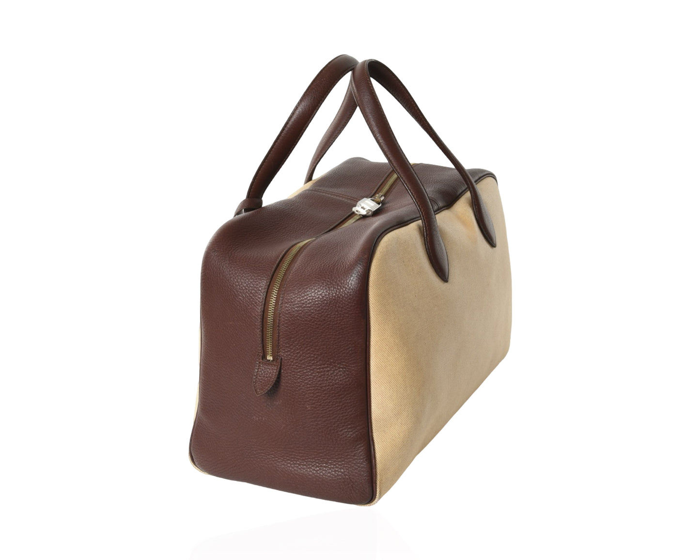 Hermès Victoria 50 Boston Bag Tote Weekend Travel Leather Taurillon Clemence
