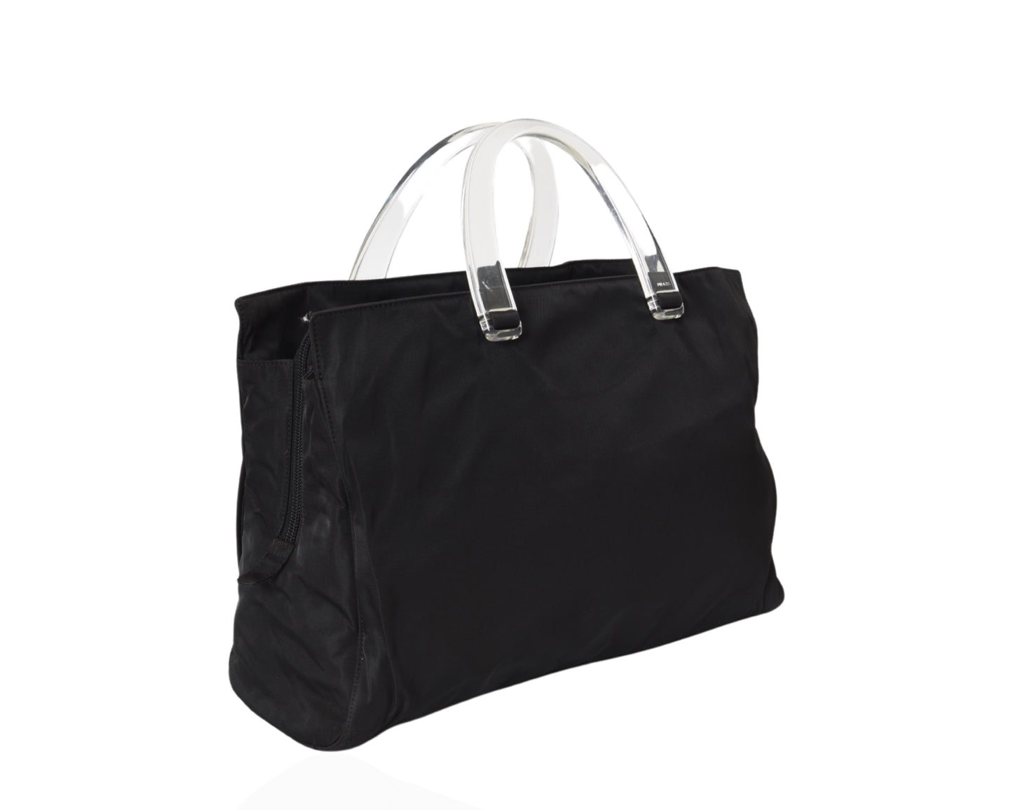 Prada Vintage Black Tessuto Nylon Bag Handbag