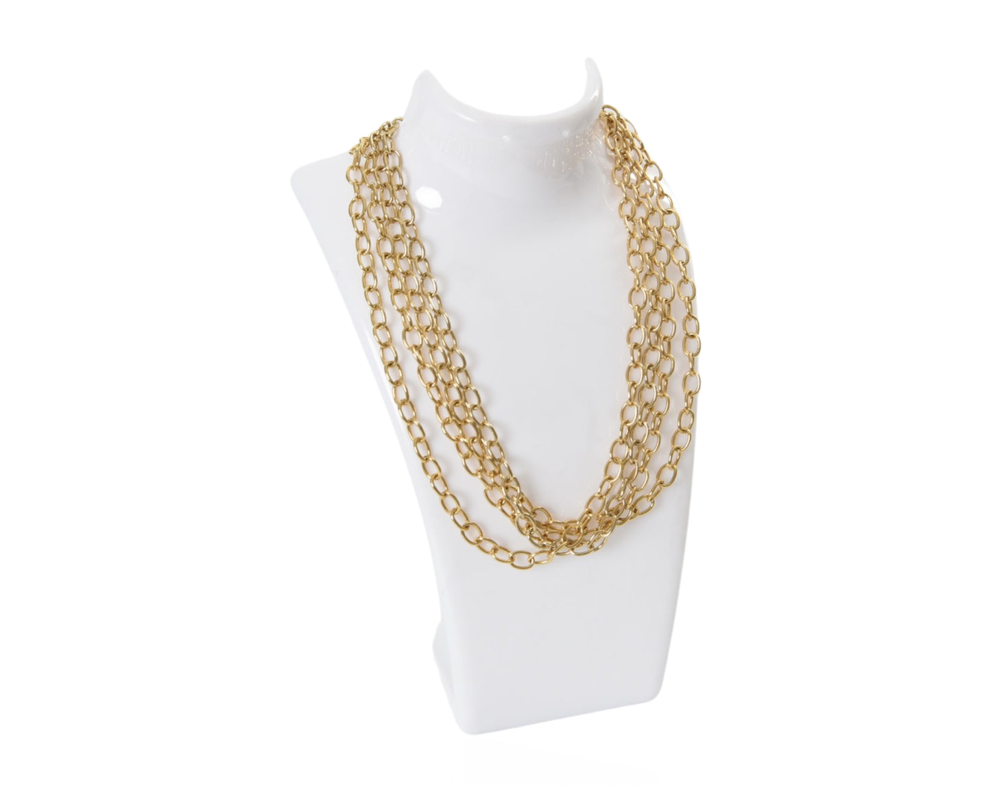 Givenchy Gold Metal Chain Necklace Vintage