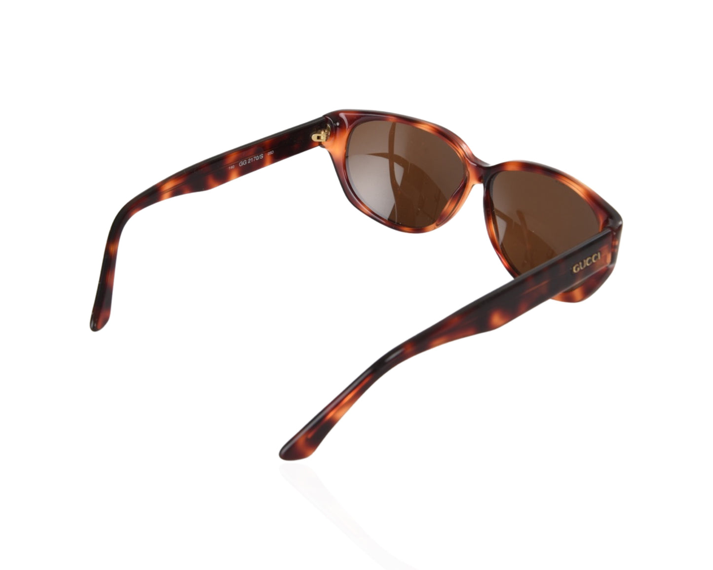 Gucci Havana Brown Tortoise Vintage Sunglasses