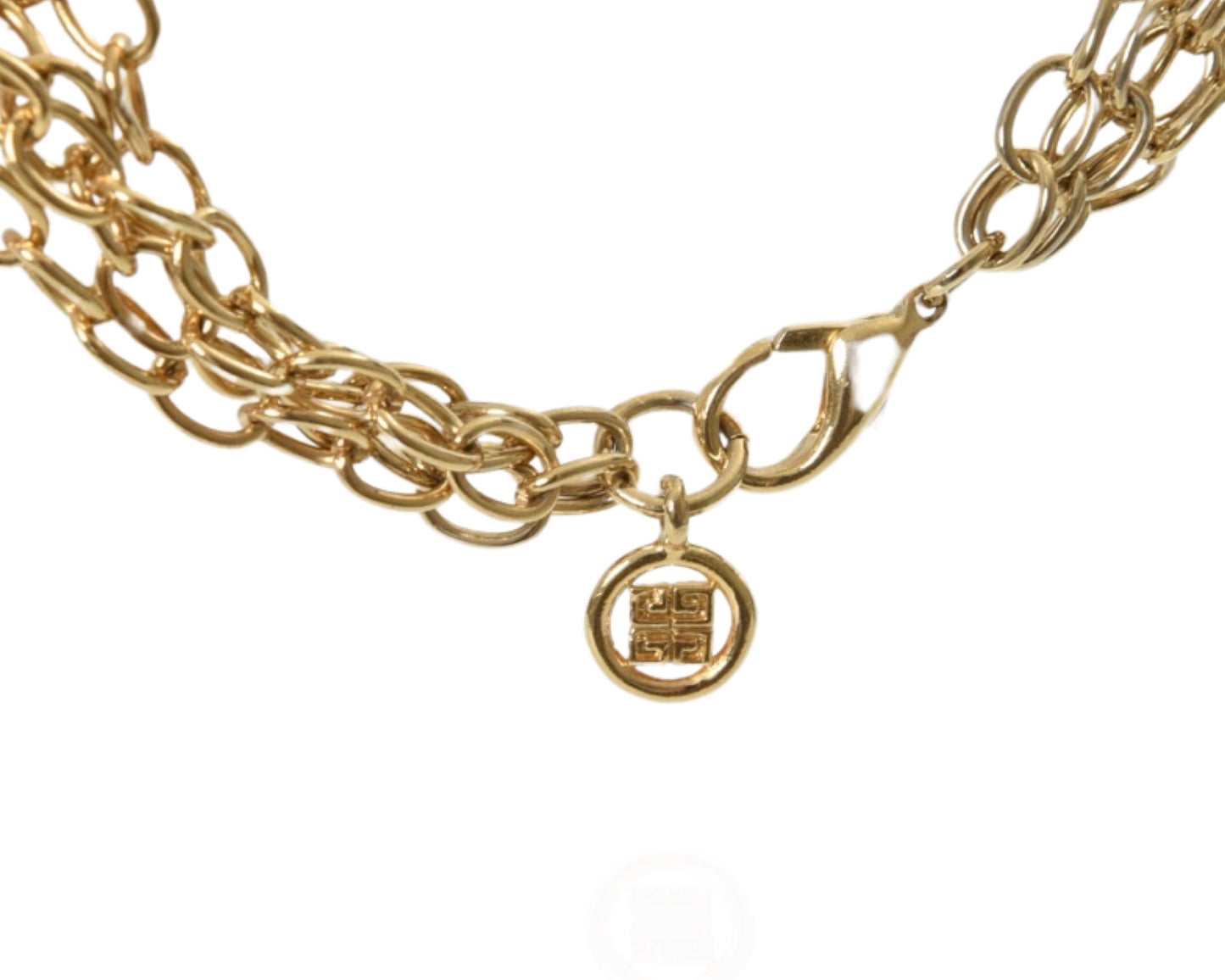 Givenchy Gold Metal Chain Necklace Vintage