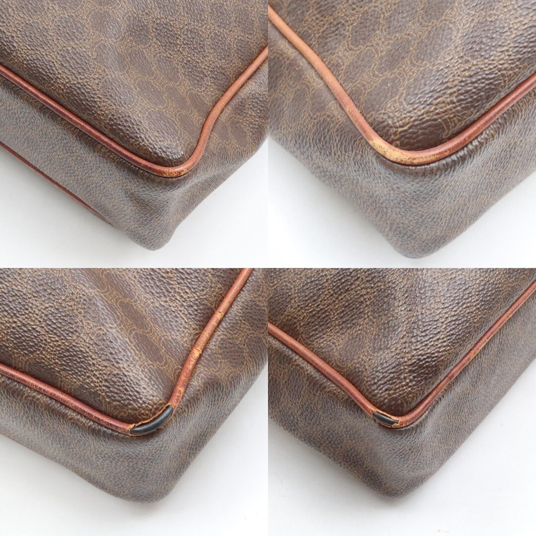 Celine Triomphe Vintage Handbag Business Bag Briefcase Brown Monogram