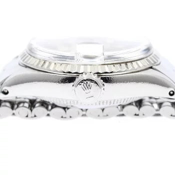 Rolex Oyster Perpetual 6517 Date WG Bezel Automatic Ladies Watch AT Vintage Watch Silver Dial Wristwatch