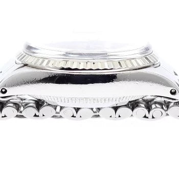 Rolex Oyster Perpetual 6517 Date WG Bezel Automatic Ladies Watch AT Vintage Watch Silver Dial Wristwatch