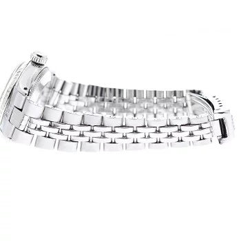 Rolex Oyster Perpetual 6517 Date WG Bezel Automatic Ladies Watch AT Vintage Watch Silver Dial Wristwatch