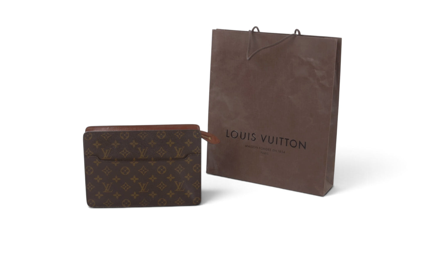 Louis Vuitton Pochette Homme Vintage Clutch Bag Pouch Monogram Designer Classic