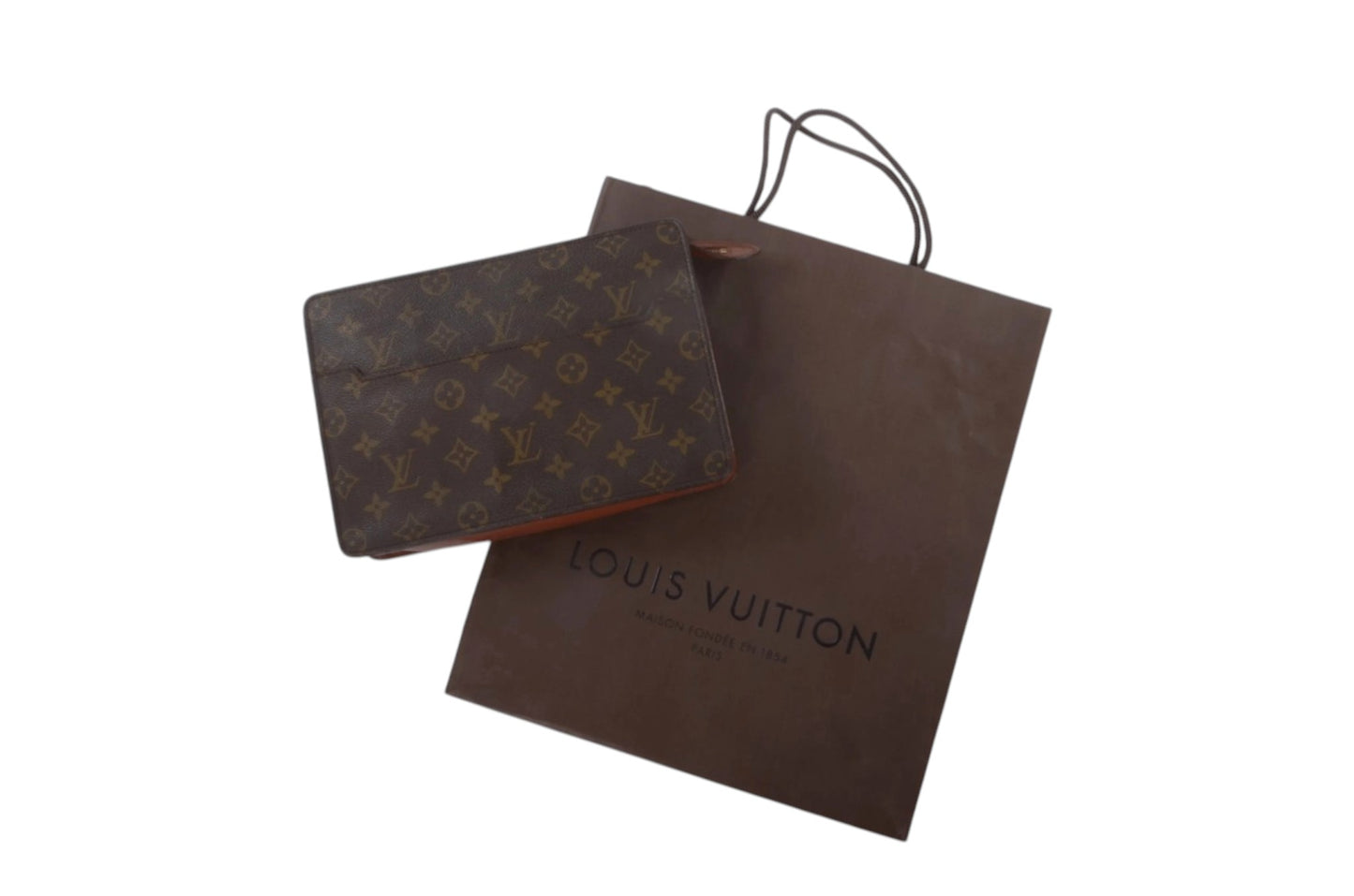 Louis Vuitton Pochette Homme Vintage Clutch Bag Pouch Monogram Designer Classic